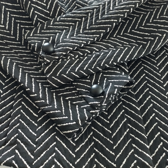 Emporio Armani Black Chevron Blazer Jacket EU 40 - Picture 14 of 15